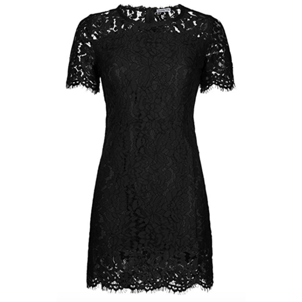 Women's Eyelash Lace Shift Dress